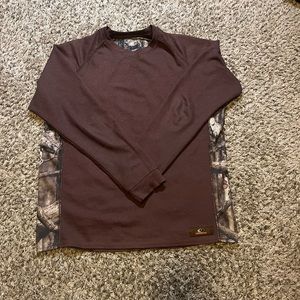 Mossy oak Camo/brown long sleeve, Large